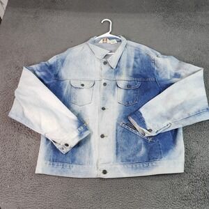 Vintage Sedgefield Denim Jacket Mens 3XL Blue Acid Wash Trucker USA 4140118